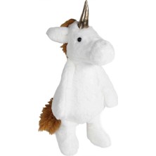 Popüler Sepet Uyku Arkadaşı Peluş Unicorn Beyaz 50 cm