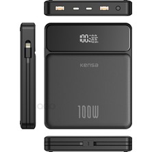 Teknohane Tekno Hane 100 Watt Süper Hızlı Şarj Power Bank Macbook & Notebook Şarj Eder 30000 Mah Laptop Şarjı