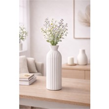 ND Shopping Modern Dekoratif Beyaz Vazo