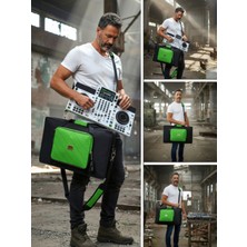 Pıoner Xdj-Rr Setup Için Uyumlu Çanta Soft Case Kılıf. Siyah Yeşil.