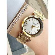 Tom Jones Kesme Camlı Kadın Kol Saati ve Bileklik