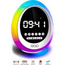 Teknohane Tekno Hane Bluetooth Hoparlör Ses Bombası Ses Küresi Rgb Ledli Gece Lambası Saat ve Alarm P133