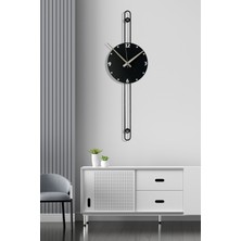 Aga Konsept Vera Black Time Modern Metal Duvar Saati
