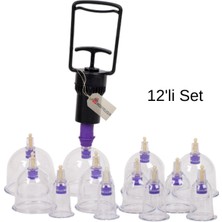 Hediyeleşin Hacamat Kupa Seti ve Pompası - 12 Kupalı - 1 Set