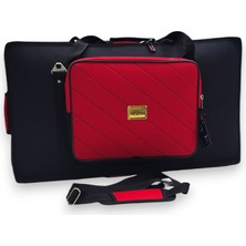 Pıoner Xdj-Rr Setup Için Uyumlu Çanta Soft Case Kılıf. Siyah Kırmızı.