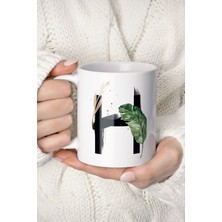 Mio Life H Harf Baskılı Tropikal Koleksiyon Kupa Bardak