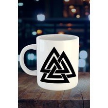Mio Life Valknut Baskılı Porselen Kupa Bardak M3K565
