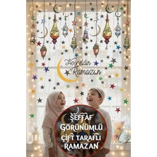 Kt Grup Ramazan Ayı Temalı Çift Taraflı Cam Duvar Süsleri Hoşgeldin Ramazan Sticker Seti