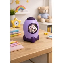 Sarece Home Şifreli Roket Kumbara (Mor)