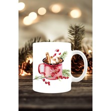 Mio Life Yeni Yıl Konseptli Kış Fincanı Baskılı Kupa Bardak