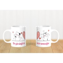 Mio Life Sevgililer Günü Kupa Bardak / Hediyelik / 14 Şubat Çift 2'li Kupa Bardak