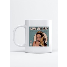 Mio Life Lana Del Rey Baskılı Beyaz Kupa Bardak