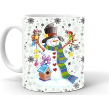 Mio Life Yılbaşı Noel Temalı Baskılı Seramik Beyaz Kupa