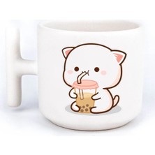Mio Life Mochi Cat Tatlı Sevimli El Yapımı T Kulplu Fincan
