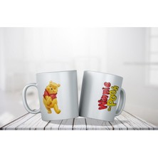 Mio Life Porselen - Winnie The Pooh Çift Taraf Baskılı Kupa Bardak- Makinede Yıkanabilir