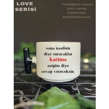 Mio Life Sevgililer Günü Kupa Bardak, Kişiye Özel Hediyelik Kupa Bardak ve Takımı, Doğum Günü Hediyesi Bardak