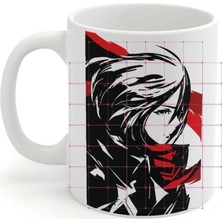 Mio Life Anime Attack On Titan Mikasa Baskılı Kupa Bardak