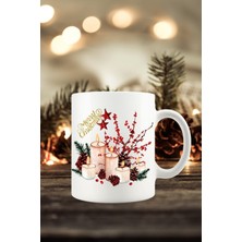 Mio Life Yılbaşı Yeni Yıl Konseptli Candle Merry Christmas Kupa Bardak