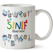Mio Life Sınıf Öğretmeni Porselen Kupa Bardak (8) Öğretmenler Gününe Özel Kupa