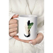 Mio Life J Harf Baskılı Tropikal Koleksiyon Kupa Bardak