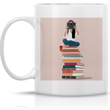Mio Life The Books And Woman Kitaplar ve Kadın Kupa Bardak