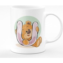 Mio Life U Harfli Ayıcıklı Porselen Kupa