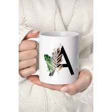 Mio Life A Harf Baskılı Tropikal Koleksiyon Kupa Bardak