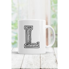 Mio Life L Harfi Baskılı Kupa Bardak