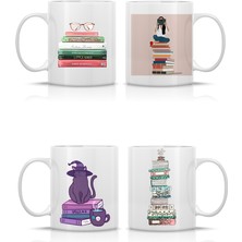 Mio Life The Books Kitaplar 4'lü Kupa Bardak