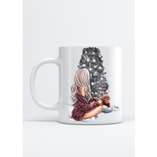 Mio Life Yılbaşı Ağacı Baskılı Porselen Kupa Bardak