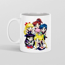 Mio Life Sailor Moon Ay Savaşçısı Kahramanları Baskılı Kupa