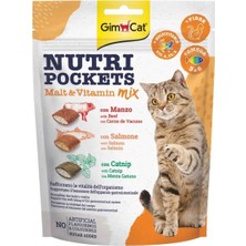 Gimcat Nutripockets Kedi Ödülü Malt&multivitamin, 150 gr