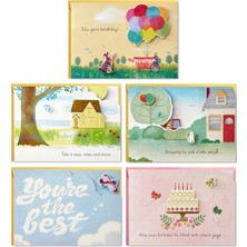 Hallmark Paper Wonder Pop Up Birthday Card Çeşitleri (Envelopeli 5 Kart)