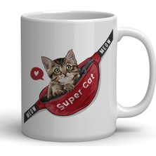 Mio Life Kedi Baskılı Kupa