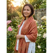 Onlie Craft Pashmina Kaşmir Şal | | %50 Kaşmir Yünü %50 ipek | 70x180 Cm