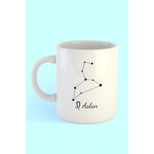 Mio Life Aslan Burcu Yıldız Haritası Baskılı Kahve Kupası