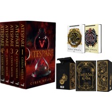 İndigo Kitap Ateşpare 5 Kitaplık Kutulu Set - Ciltli ve Medusa'nın Ölü Kumları Iki Kitaplık Set Ciltli