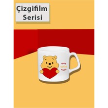 Mio Life Çizgifilm Serisi Little Pooh Baskılı Kupa Bardak, Sevgiliye Hediye, Doğum Günü,yazılı Kupa Bardak