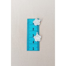 Royaleks Oya Abiye Bileklik Kolye Pleksi Metalik Plastik Pul Gümüş Renk 24 Gram 120 Adet - BNC584