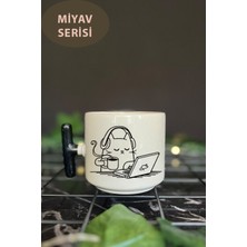 Mio Life Kedi Tasarımlı Kupa Bardak Takımı, Komik Tasarım Kupa, Arkadaşa Hediye