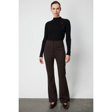 On Triko Süs Fleto Cepli Ispanyol Paça Pantolon 60115