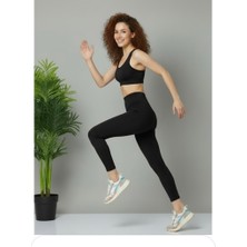 Trend Dokunuş Fitilli Şardonlu Yüksek Bel Tayt