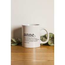 Mio Life Porselen - Anneye Özel Yazılı Kupa Bardak- Makinede Yıkanabilir