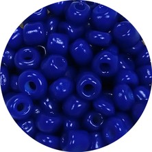 Royaleks Dökme Cam Kum Boncuk Büyük Boy (6/0) 4 mm - 60 Gram - Koyu Mavi - BNC139