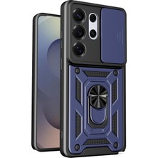 Teleplus Samsung Galaxy S26 Ultra Kılıf Magnetik Standlı Kamera Korumalı Slide Sürgülü Cover Kapak
