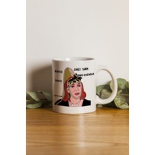 Mio Life Porselen - Iqra - Pembe - Olamaz Olamaz Motto Kupa Bardak. .