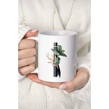 Mio Life Beyaz Harf Baskılı Porselen Kupa Bardak