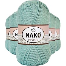 Nako 5 Adet Pırlanta Amigurumi El Örgü Ipi Yünü Çağla Yeşili 12297