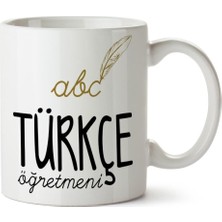 Mio Life Türkçe Öğretmeni Porselen Kupa Bardak (3) Öğretmenler Gününe Özel Kupa