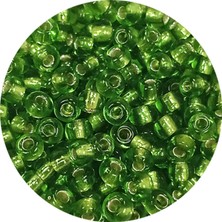 Royaleks Dökme Cam Kum Boncuk (8/0) 3 mm - 20 Gram - Şeffaf Çimen Yeşili - BNC154